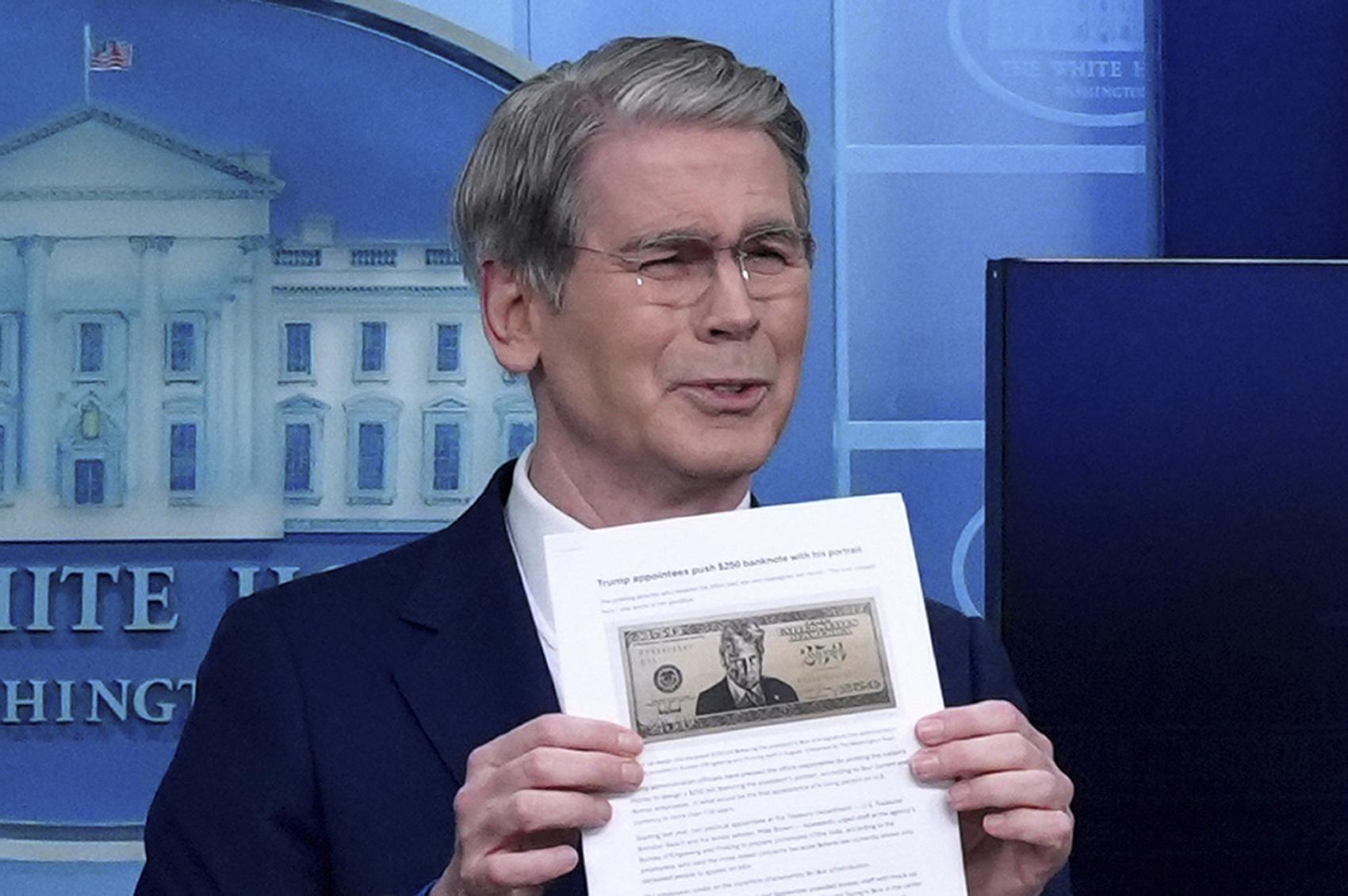 Treasury Secretary Bessent confirms limited steps toward a $250 bill featuring Donald Trump