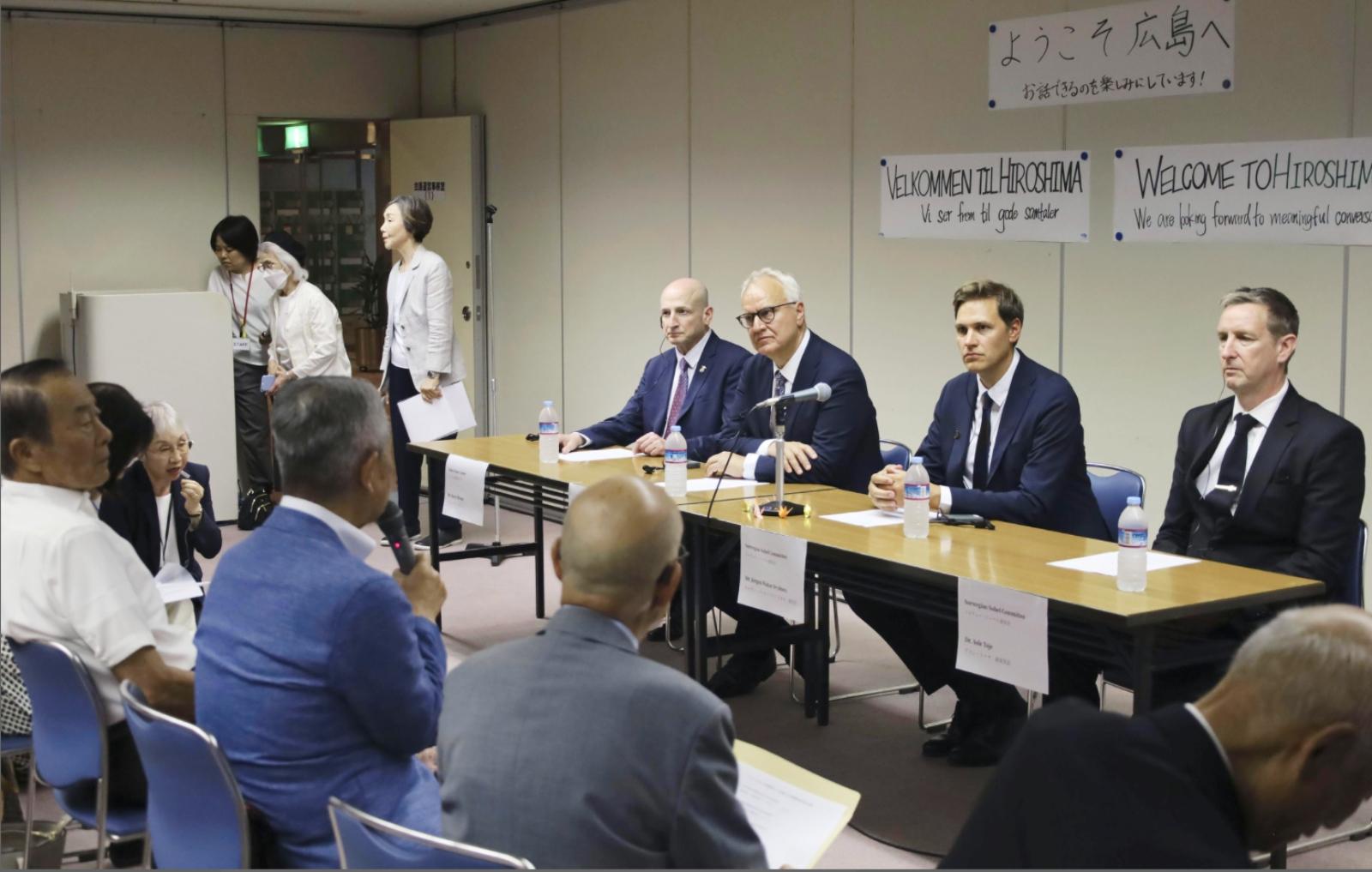 Nobel committee chair stresses 'nuclear taboo' during Hiroshima visit