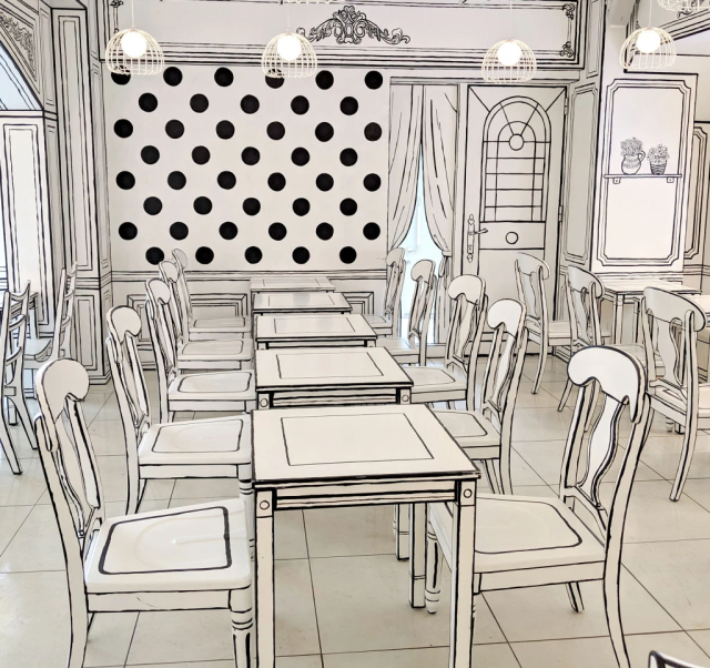 Tokyo's amazing 2D Cafe looks like an illustration, but it's an