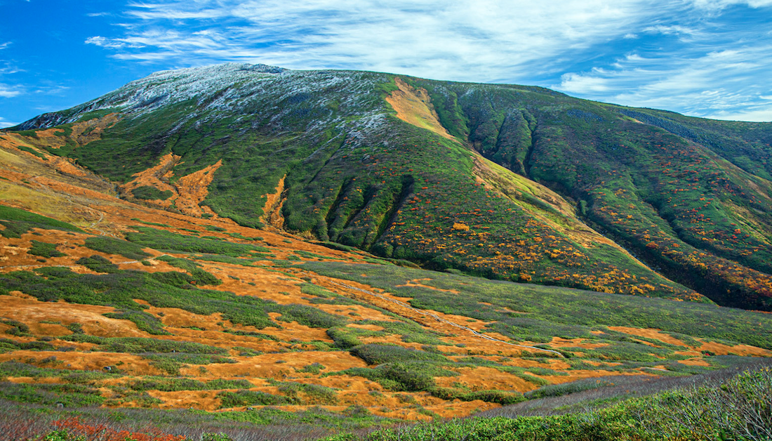 Mount Gassan has vibrant autumn hues, rare wildflowers and breathtaking views